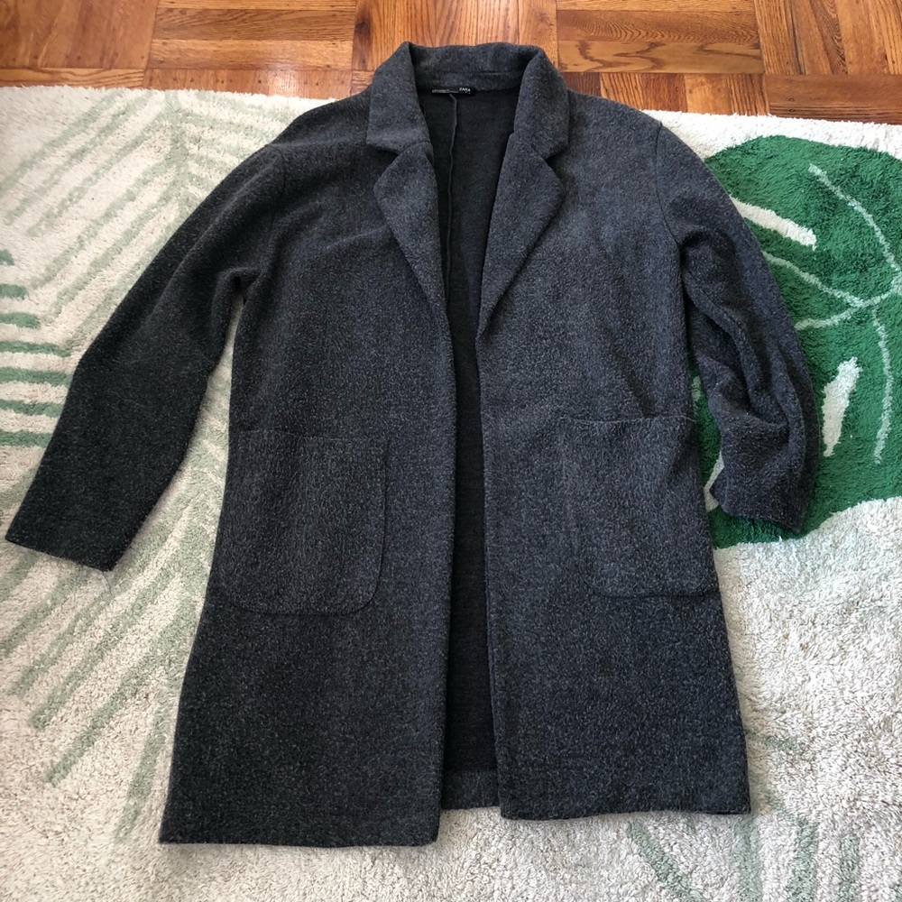 Charcoal coat from Zara